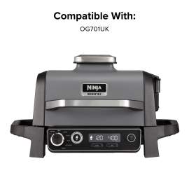 Ninja Woodfire Electric BBQ Grill Integrated Smoke Box - OG701UK product photo Side New M