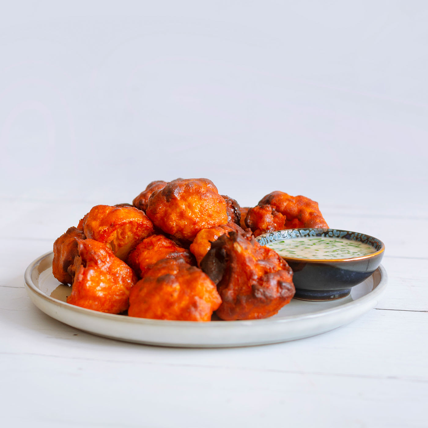 Image of Cauliflower Buffalo Bites With Ranch Dressing