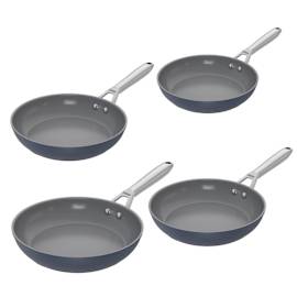 Ninja ZEROSTICK Ceramic Pro - Midnight Blue - 4 Frying Pan Piece Set product photo Side New M