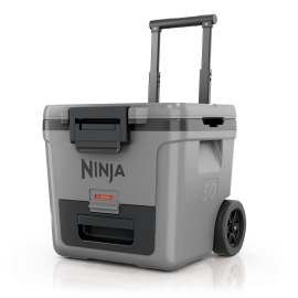 Ninja FrostVault 30QT/28L Wheeled Cooler, Ice Pack & Thirsti Bottle Bundle product photo Side New M