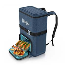 Ninja FrostVault Go 17 litre 24-Can Backpack Soft Cooler - Lakeshore Blue product photo Side New M