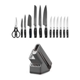 Ninja Foodi StaySharp Knife Block with Integrated Sharpener – Deluxe 14-Piece Set K32014EUUK product photo Side New M