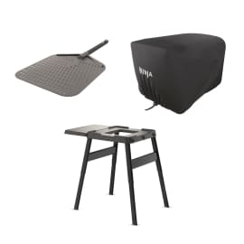 Ninja Woodfire Outdoor Oven Pizza Peel, Stand & Cover Bundle product photo Side New M