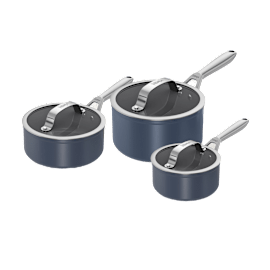 ZEROSTICK Ceramic Pro - 3pc Sauce pan set - Midnight Blue product photo Side New M